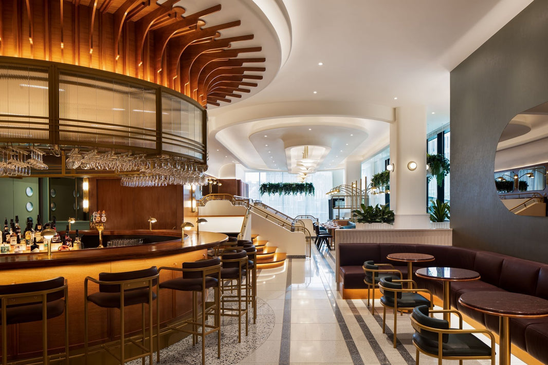 The Honeyrose Hotel in Montreal is a stunning example of modern art deco style.