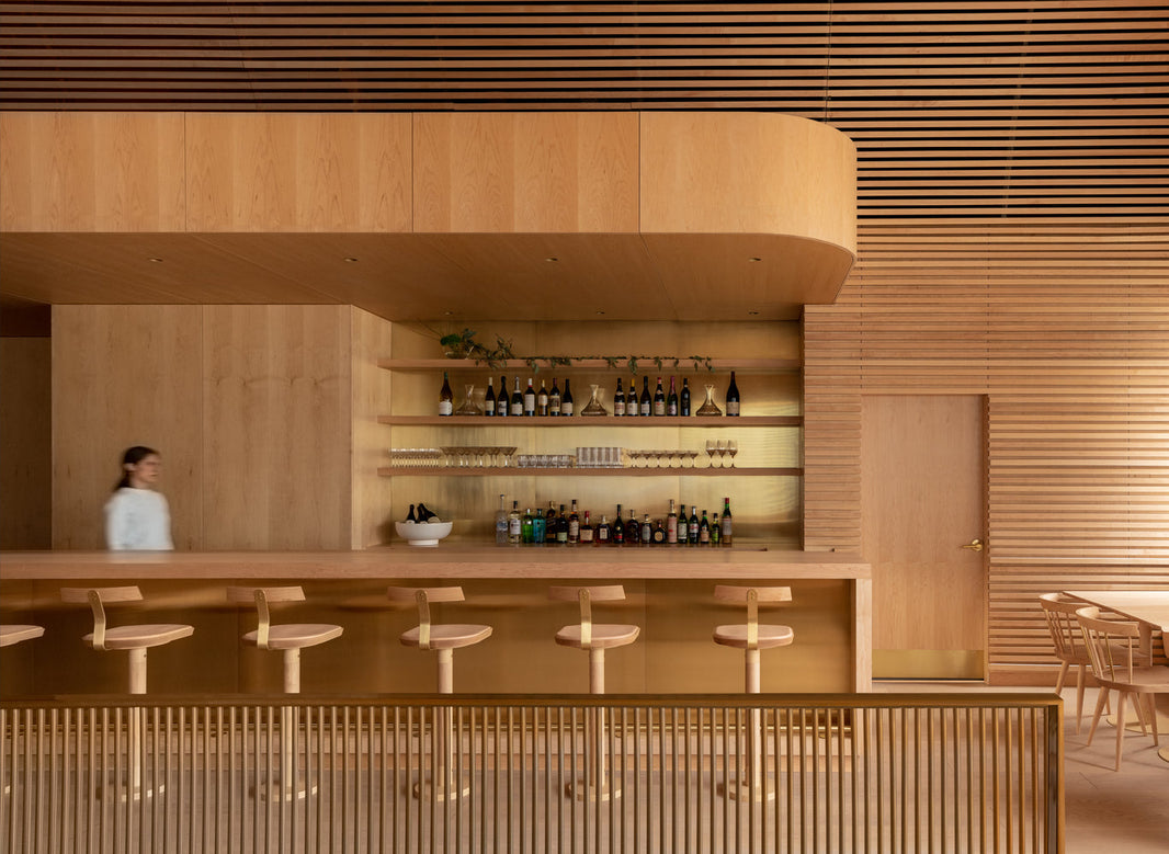 Celebrity, Matty Matheson's Toronto restaurant, Prime Seafood Palace showcases a Japandi Style of interior design