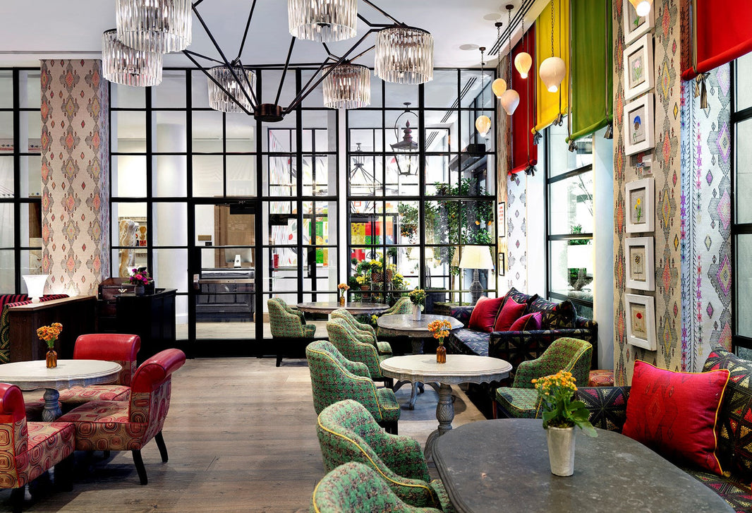 The Whitby Bar & Restaurant found inside the Whitby Hotel features an Eclectic style