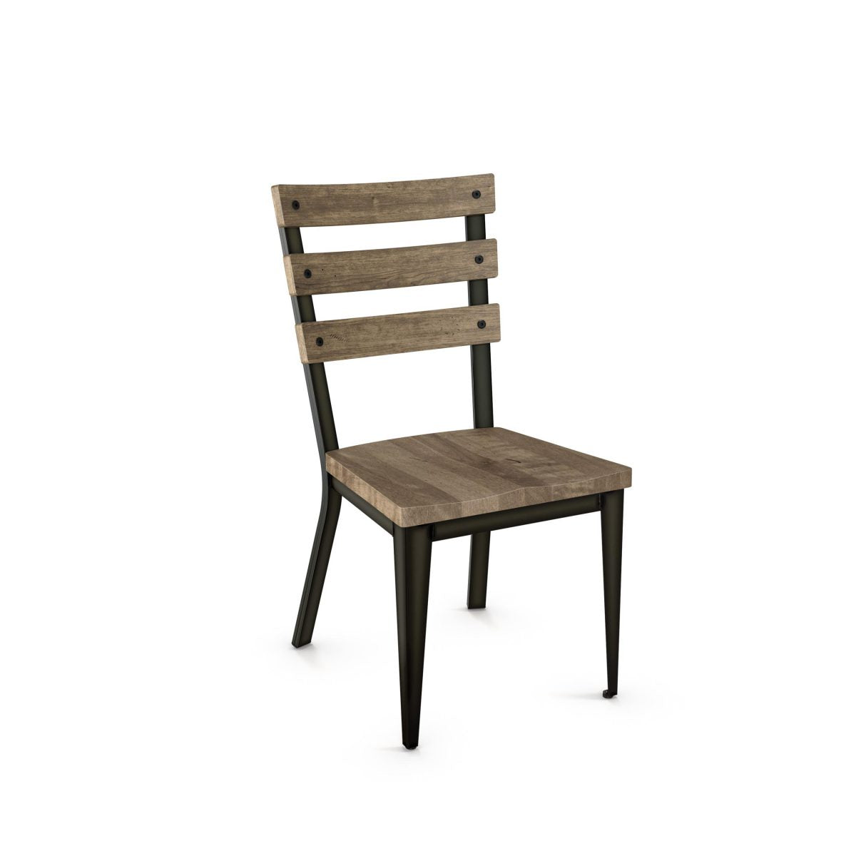 The Dexter Chair, made in Canada with a wood seat and back, is designed for commercial use and comes with a 10-year warranty.