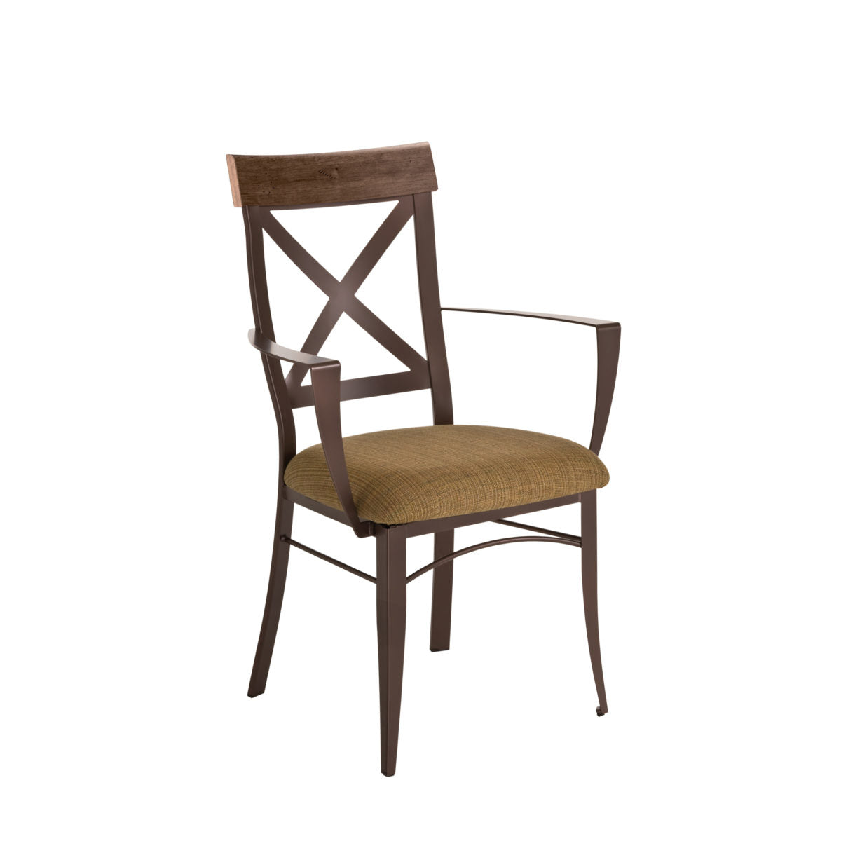 Kyle Armchair (Upholstered Seat and Wood Back)