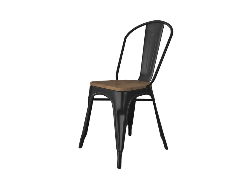 Amelia Side Chair with Wood Seat