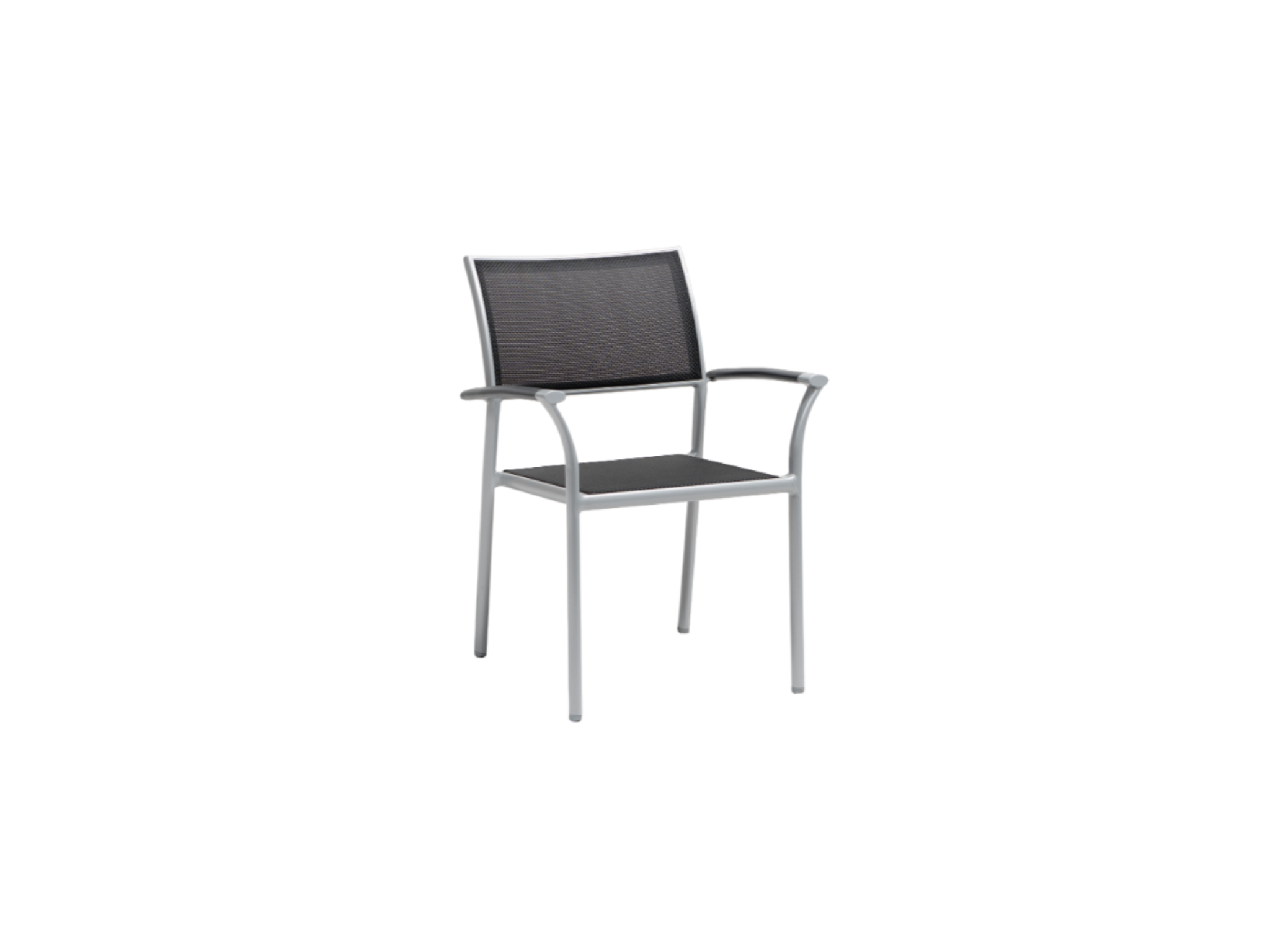 Frankfurt Stacking Arm Chair w/Aluminum Armrest