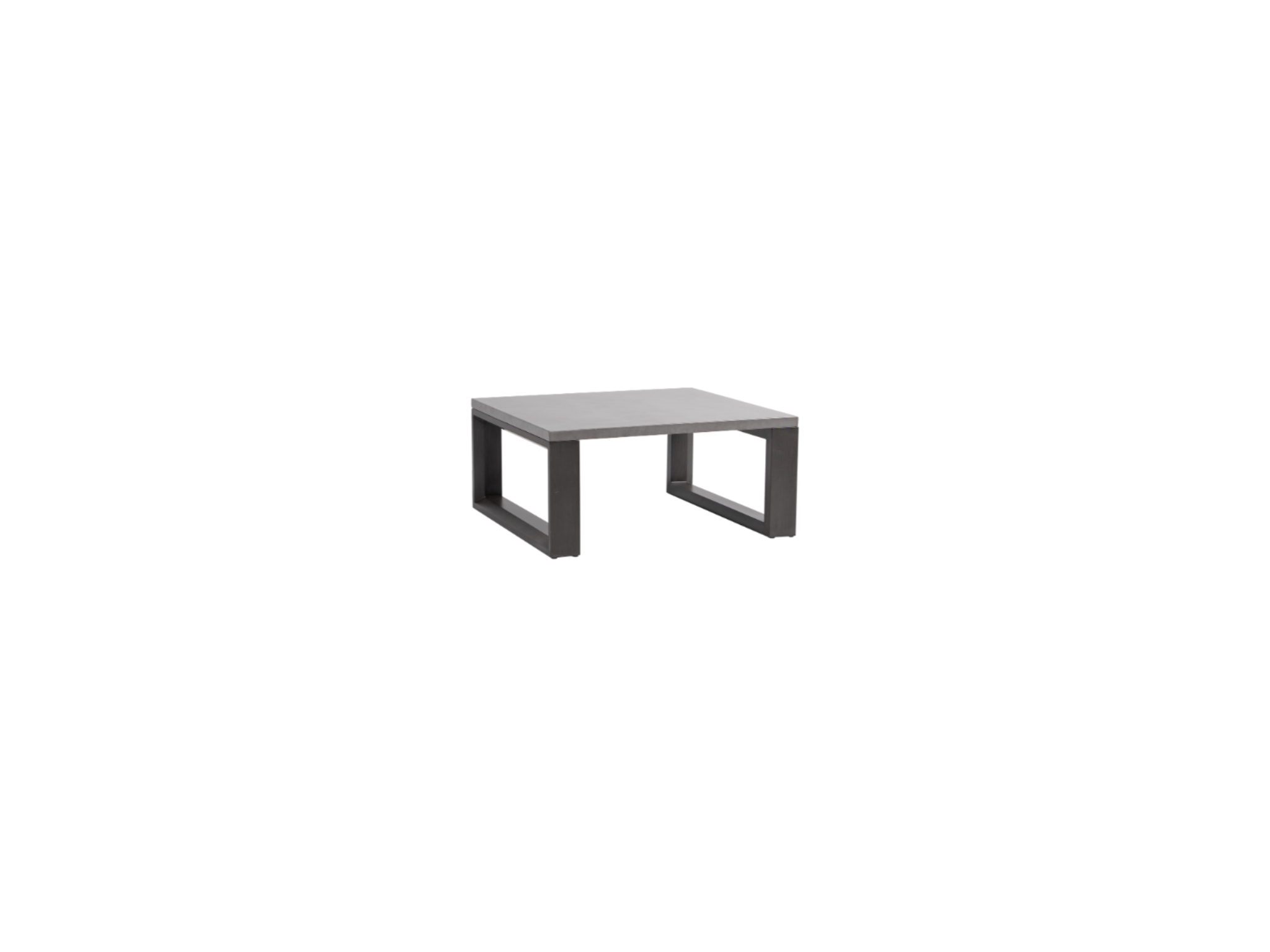 Houston 40" Sq Coffee Table w/Alum Top