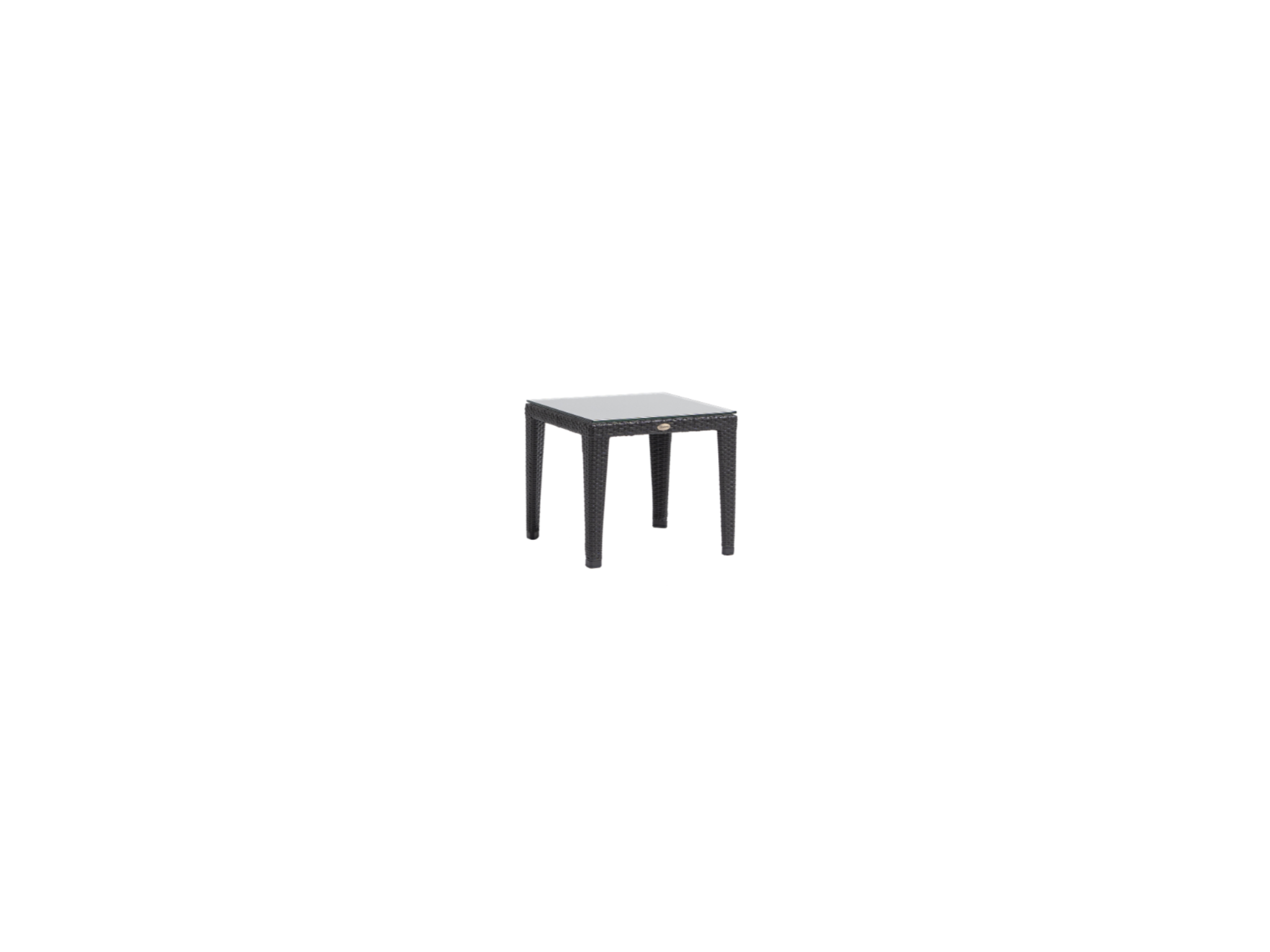 Maine End Table w/ Clear Glass