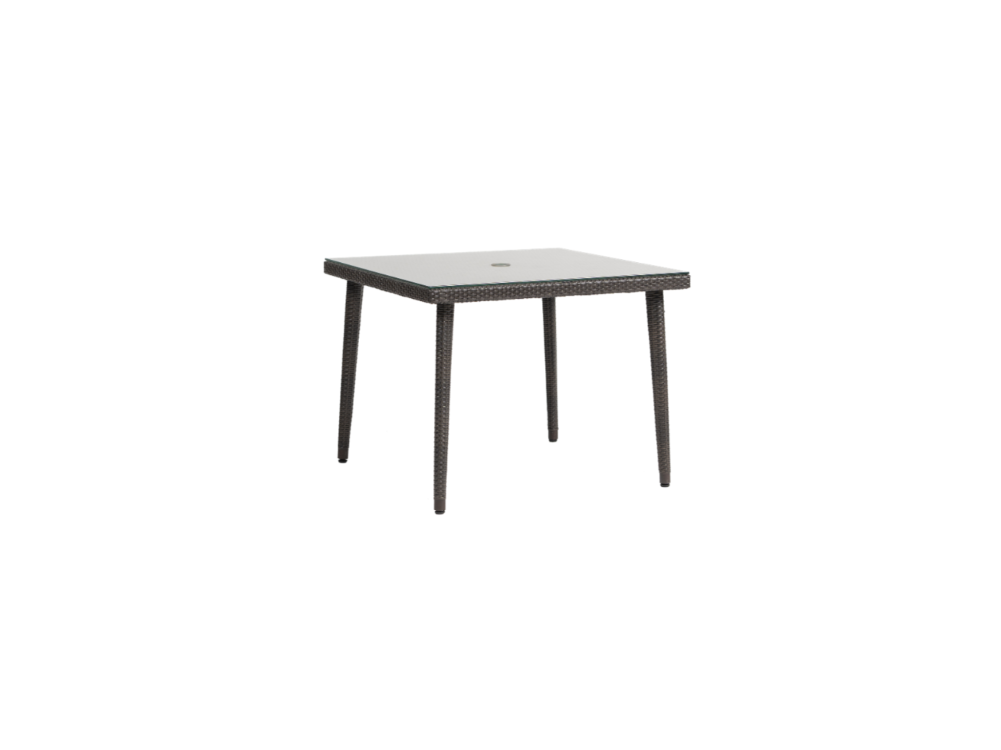Scottsdale 38" Sq Dining Table w/Clear Glass & UH