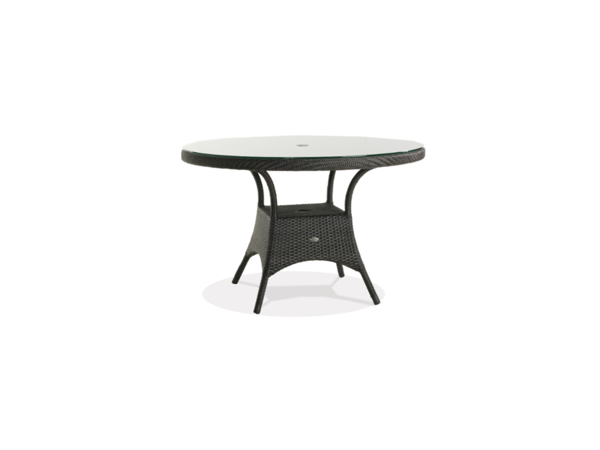 Scottsdale 48" Round Dining Table w/Clear Glass & UH